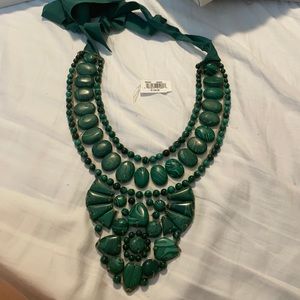 Ranjana Khan green stone original necklace
